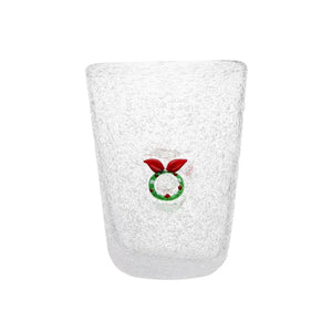 Bicchiere da acqua in vetro soffiato ME XMAS - Memento Originale