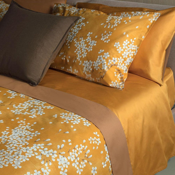 Completo Lenzuola Matrimoniale Kimono Zucca – Fazzini