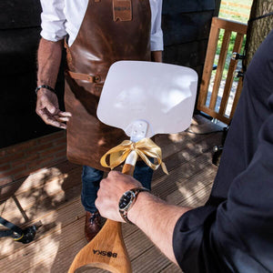 Pala per Pizza in Acciaio Inox con Manico in Quercia L - Boska