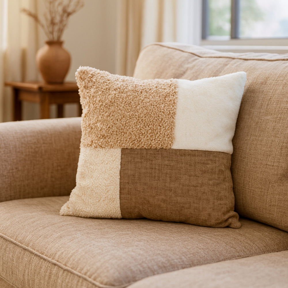 Cuscino Patchwork Bouclé 45x45 – Day to Day