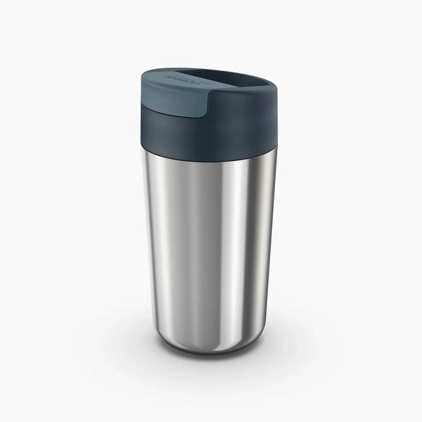 Tazza da Viaggio in Acciaio con Tappo a Ribalta "Sipp" - Joseph Joseph