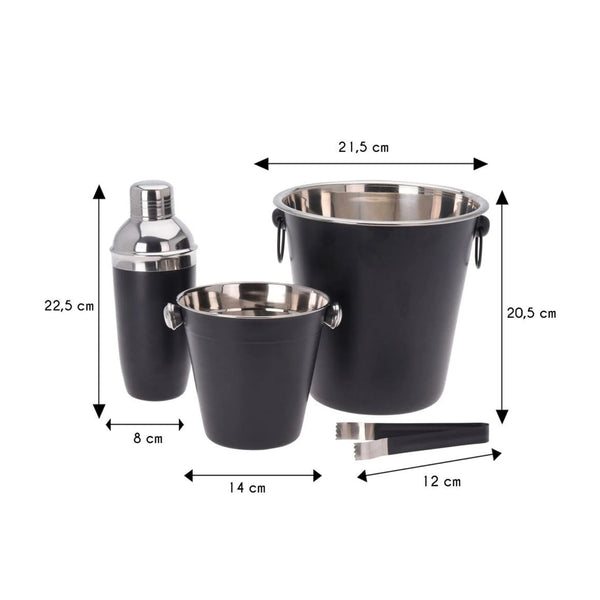 Bar Set 4 pcs in Acciaio Inox – Barware