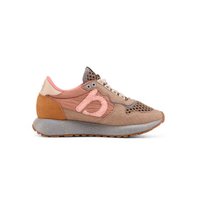 Sneakers Vegane Retrò Running Rosa e Beige – DUUO