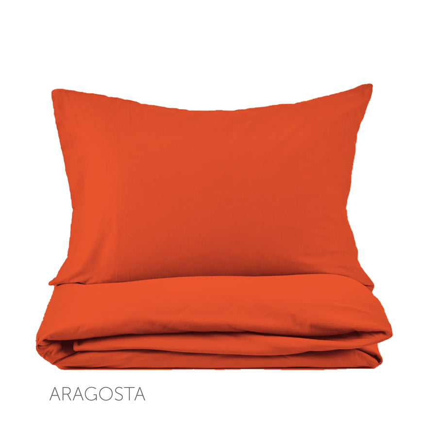 Lenzuolo in Cotone Percalle "Aragosta" - Fazzini