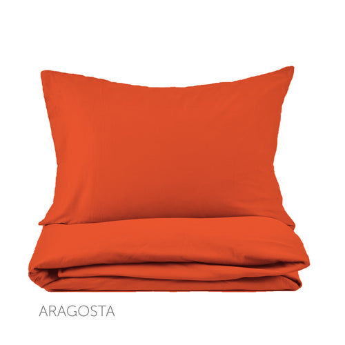 Percale Cotton Sheet "Lobster" - Fazzini