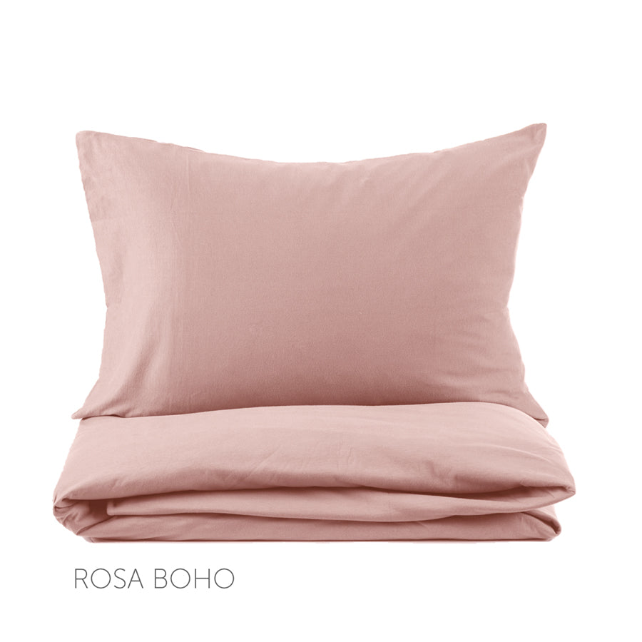 Lenzuolo in Cotone Percalle "Rosa Boho" - Fazzini