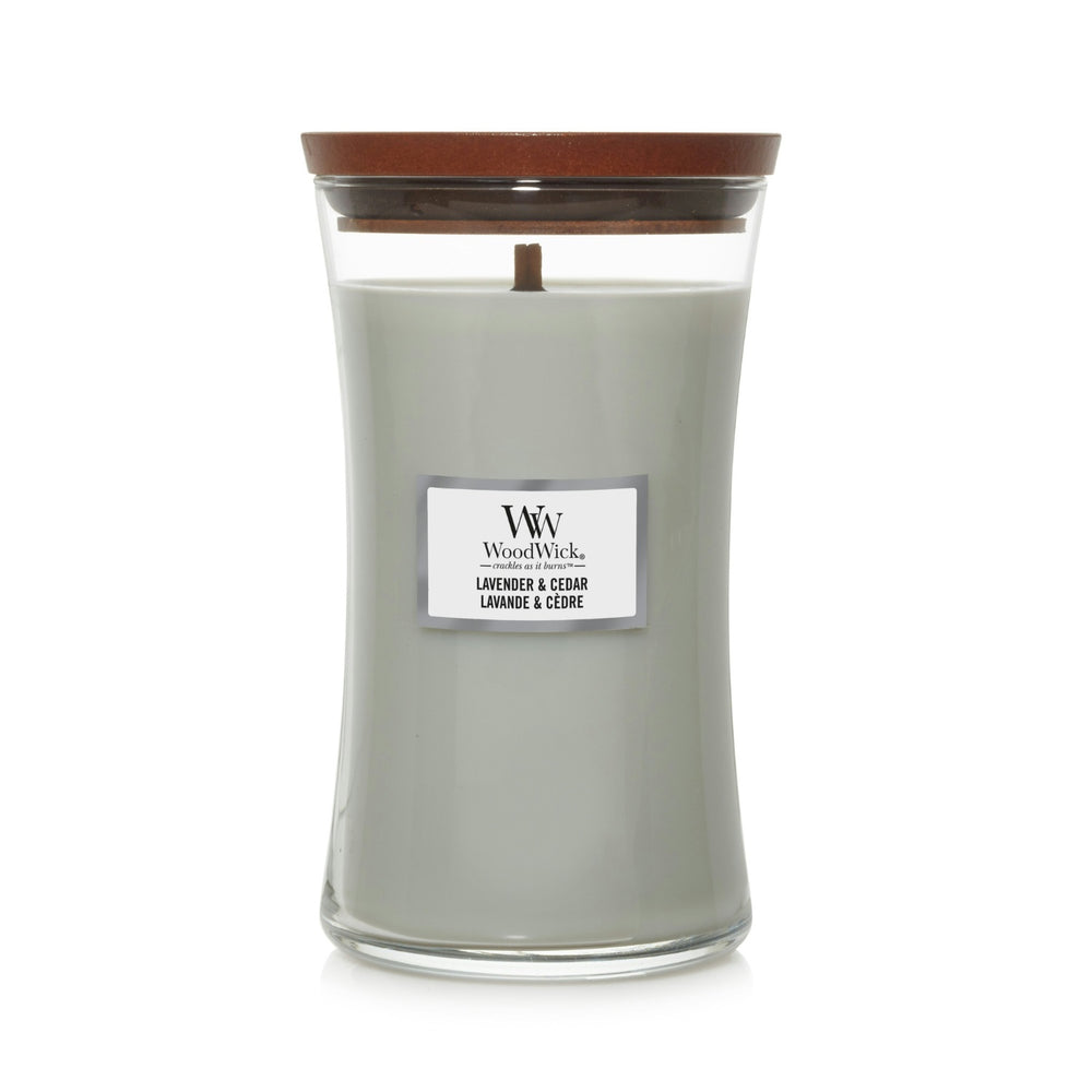 Candela a Clessidra Large “Lavender & Cedar” – WoodWick