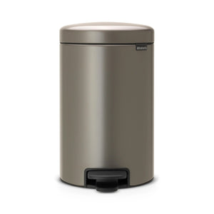 Pattumiera a Pedale Newicon 12 Litri - Brabantia Platino