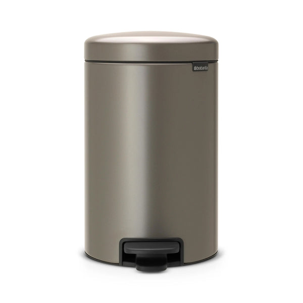 Pattumiera a Pedale Newicon 12 Litri - Brabantia Platino