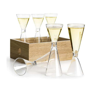 Set Bicchierini Grappa con Vassoio - Sagaform