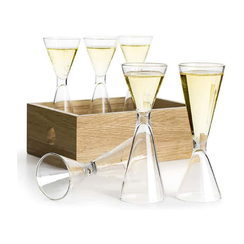 Set Bicchierini Grappa con Vassoio - Sagaform