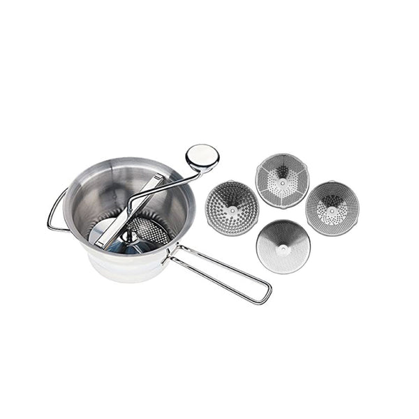 Passaverdure in Acciaio Inox con Quattro Dischi - Kuchenprofi