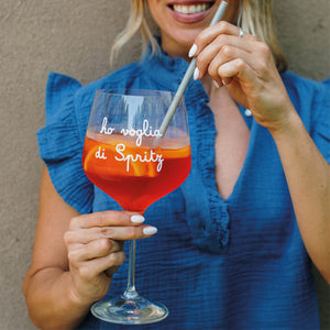 Set 2 Calici in Vetro Borosilcato con Scritta 820ML - Simple Day