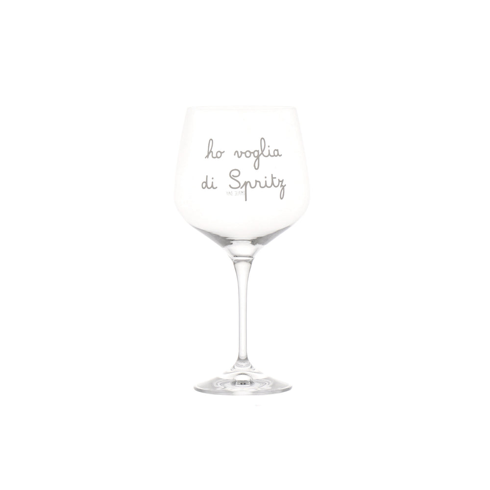 Set 2 Calici in Vetro Borosilcato con Scritta 820ML - Simple Day