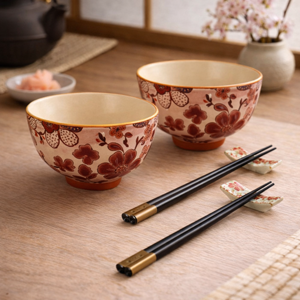 Set 2 Coppette con Bacchette e Portabacchette - WD Lifestyle