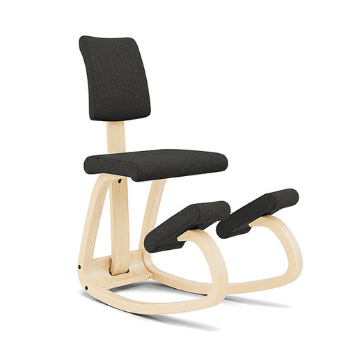 Variable Plus Sedia Ergonomica Nero - Varier Legno di Frassino