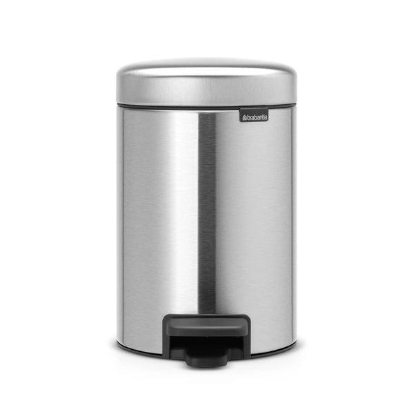 Pattumiera a Pedale Newicon 3 Litri - Brabantia Accaio Opaco