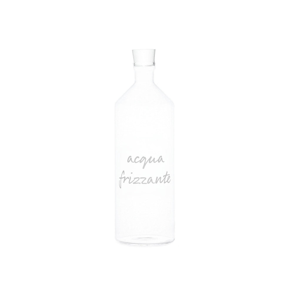 Bottiglia in Vetro Borosilcato 1.4L "Acqua Frizzante" - Simple Day