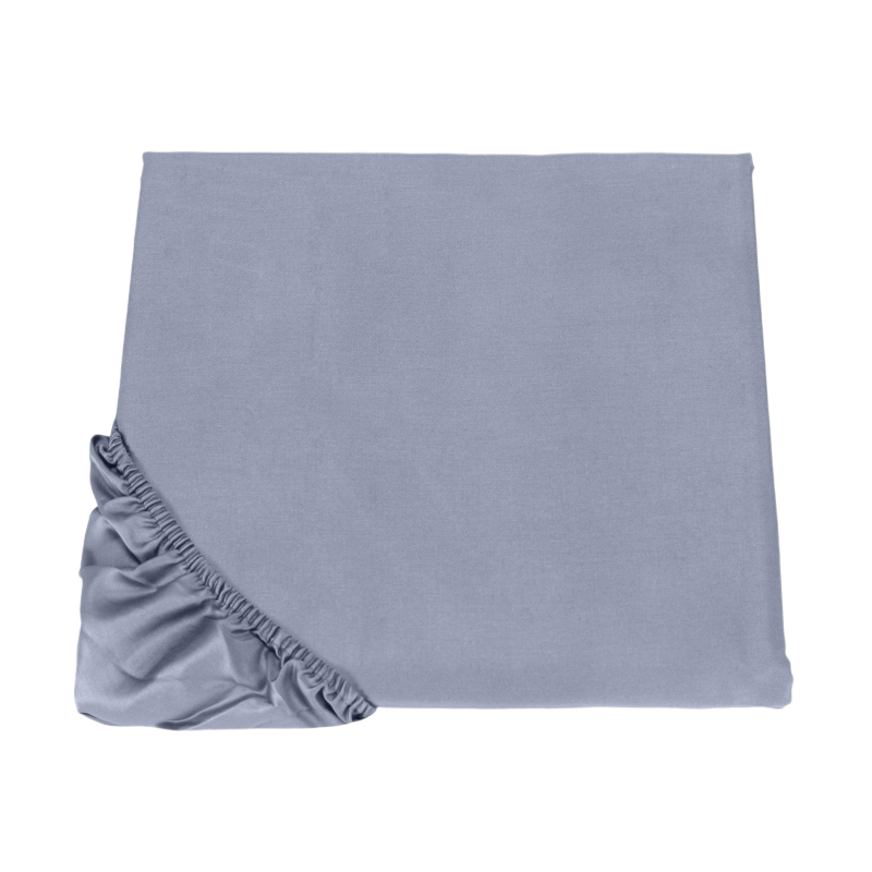 Lenzuolo con Angoli in Cotone Percalle "Azzurro" - Fazzini 90cm x 200cm x 30cm