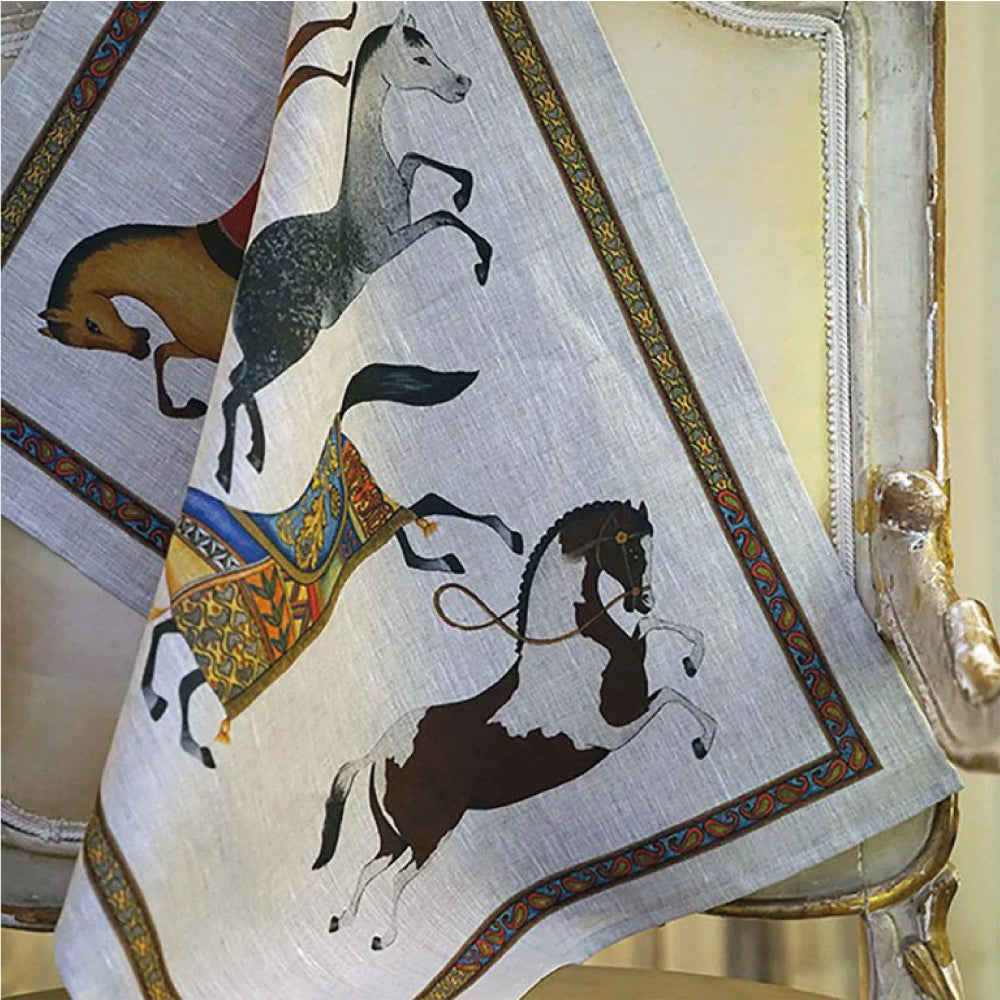Canovaccio in Lino "Barnum-Cavalli" - Tessitura Toscana Telerie