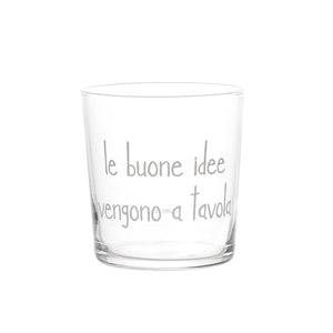 Bicchiere Trasparente con Scritta 355ML - Simple Day