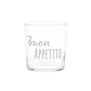 Bicchiere Trasparente con Scritta 355ML - Simple Day