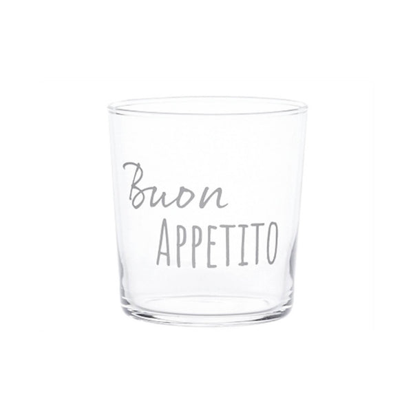 Bicchiere Trasparente con Scritta 355ML - Simple Day