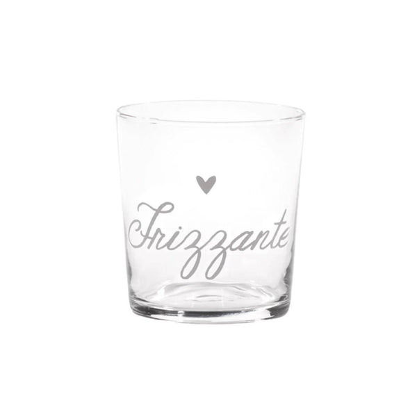 Bicchiere Trasparente con Scritta 355ML - Simple Day