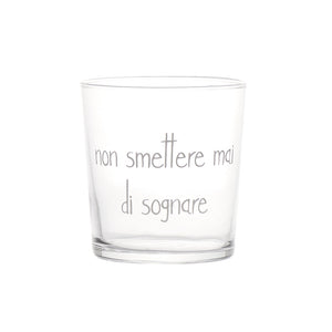 Bicchiere Trasparente con Scritta 355ML - Simple Day
