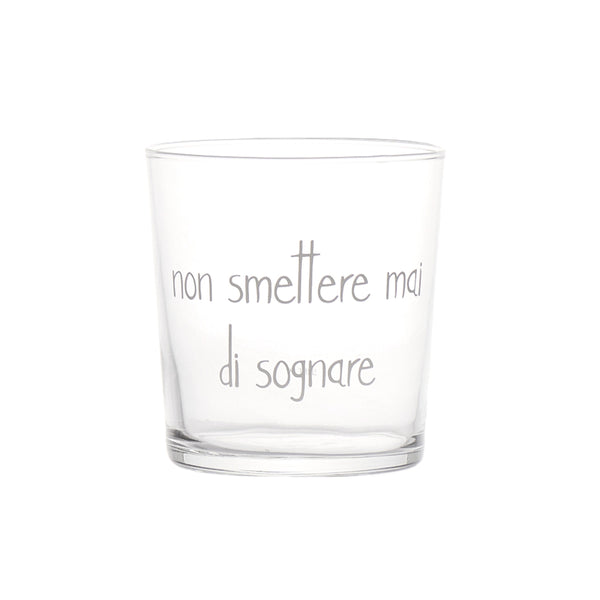 Bicchiere Trasparente con Scritta 355ML - Simple Day