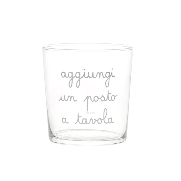Bicchiere Trasparente con Scritta 355ML - Simple Day