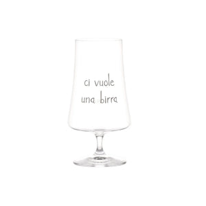 Set 2 Calici in Vetro Borosilcato con Scritta 550ML - Simple Day