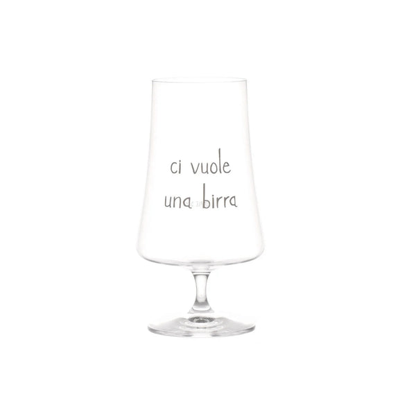 Set 2 Calici in Vetro Borosilcato con Scritta 550ML - Simple Day
