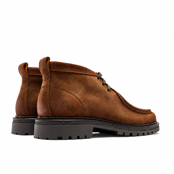 Scarponcino Uomo in Pelle Scamosciata Tabacco – Ambitious