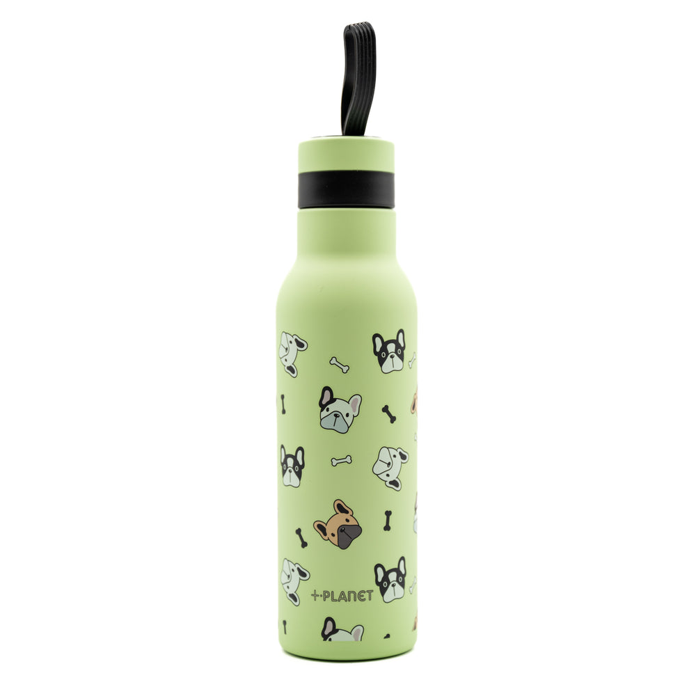 Bottiglia Termica in Acciaio 490ML "Bulldog Francese" - +Planet
