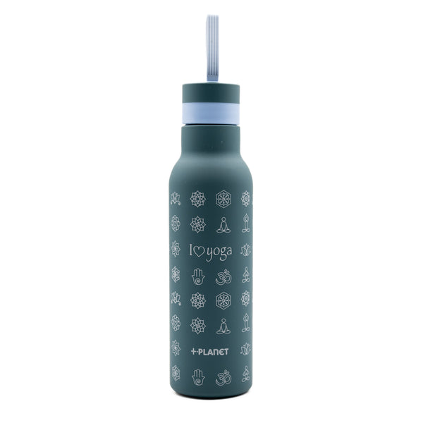 Bottiglia Termica in Acciaio 490ML "I Love Yoga" - +Planet