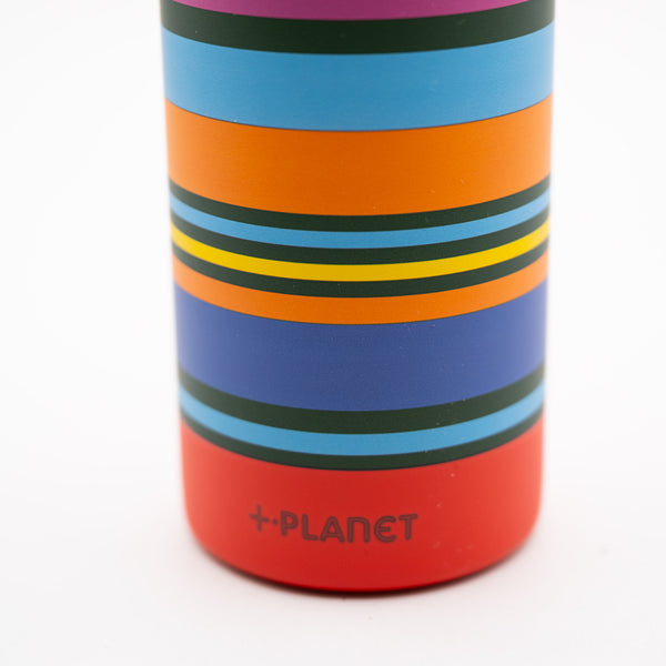 Bottiglia Termica in Acciaio 490ML "Righe Colorate" - +Planet