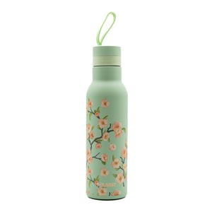 Bottiglia Termica in Acciaio 490ML "Verde con Fiori" - +Planet