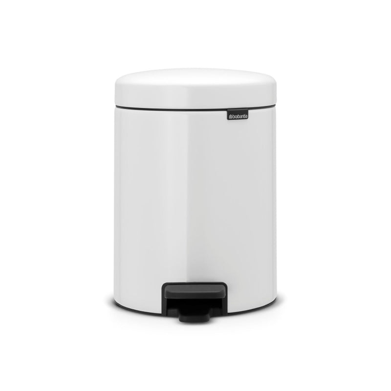 Pattumiera a Pedale Newicon 5 Litri - Brabantia Bianco