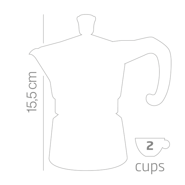 Caffettiera "Miss Moka Prestige La Rossa" - Forever 2 tazze