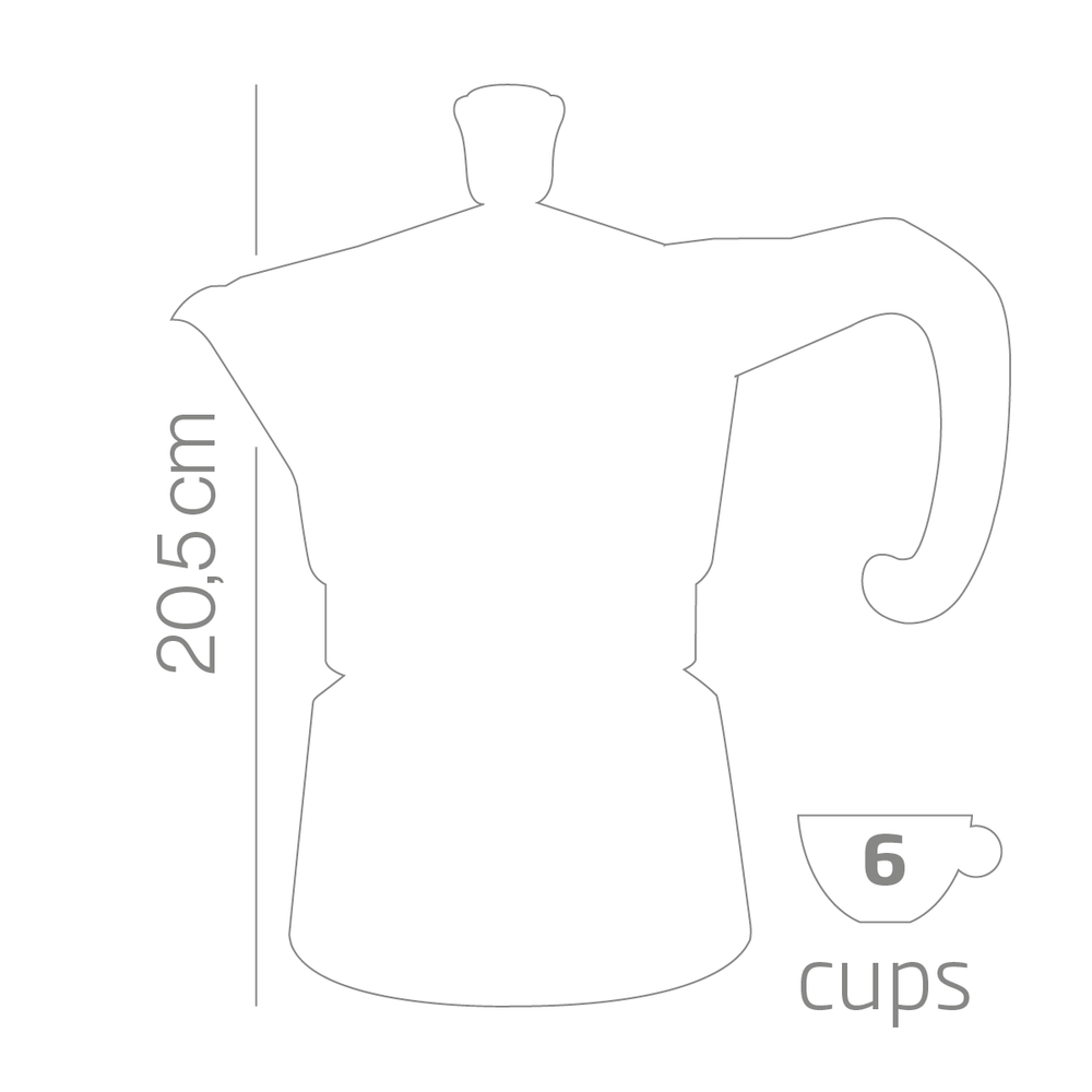 Caffettiera "Miss Moka Prestige La Rossa" - Forever 2 tazze