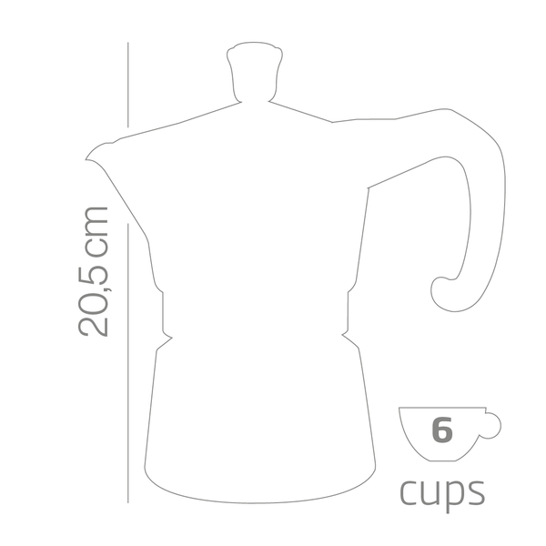 Caffettiera "Miss Moka Prestige La Rossa" - Forever 6 tazze