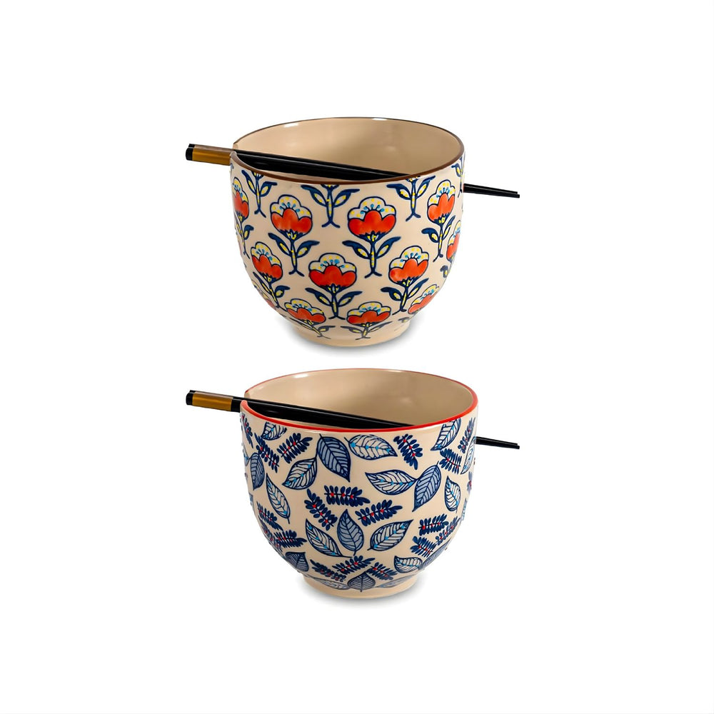 Set 2 Ciotole per Ramen con Bacchette in Bamboo - WD Lifestyle