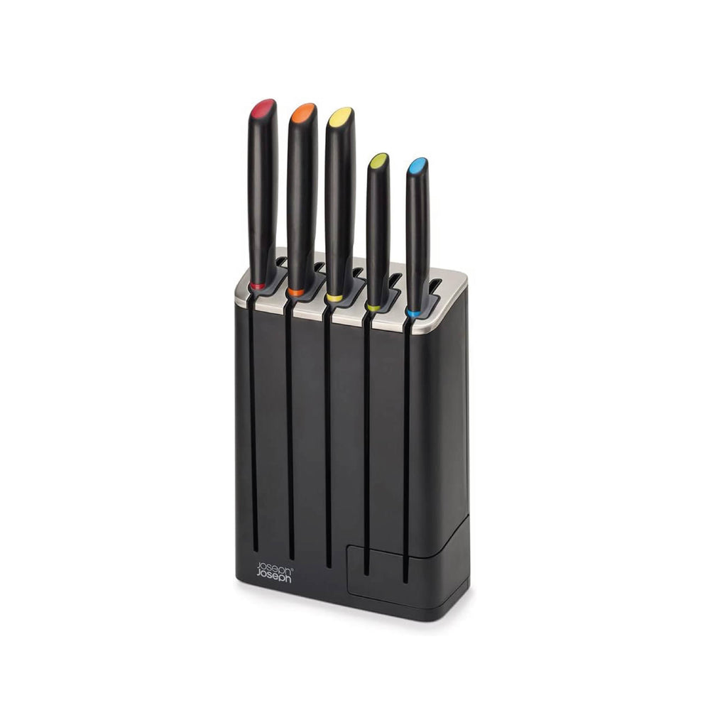 Set di Cinque Coltelli con Affilacoltelli Rimovibile "Elevate SlimBlock" - Joseph Joseph