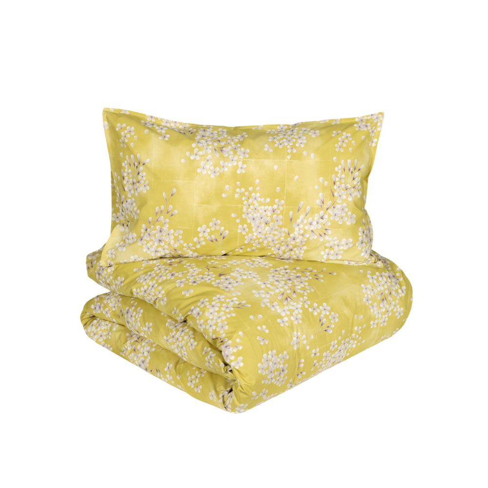 Parure Copripiumino Matrimoniale Kimono Giallo – Fazzini