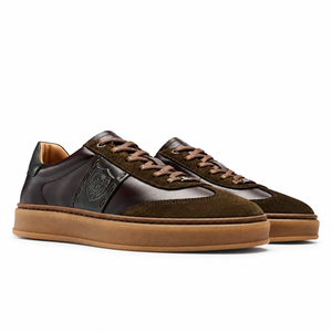 Hans Sneaker Uomo in Pelle Kaki/Brown – Ambitious