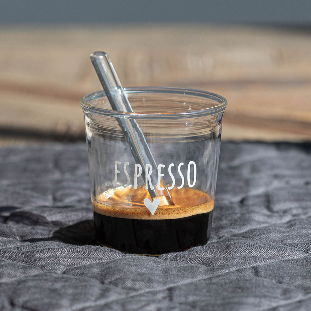 Set 4 Bicchieri per Espresso in Vetro Borosilcato - Simple Day