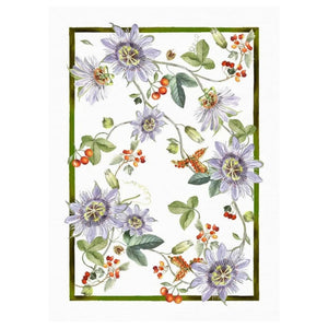 Canovaccio in Lino "Kurbis Fiori" 50x70 cm – Tessitura Toscana Telerie