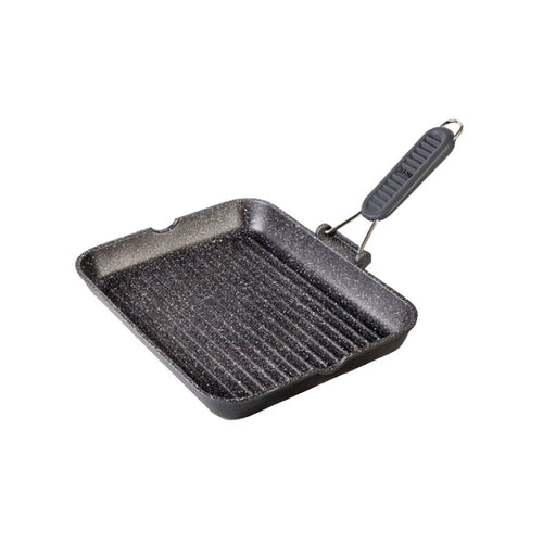 Griglia in Granito con Manico Pieghevole in Silicone "Grill Man" - Risolì