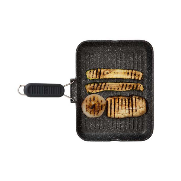 Griglia in Granito con Manico Pieghevole in Silicone "Grill Man" - Risolì